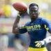 Michigan quarterback Devin Gardner warms up before the start of the game against Central Michigan at Michigan Stadium on Saturday, August 31, 2013. Melanie Maxwell | AnnArbor.com